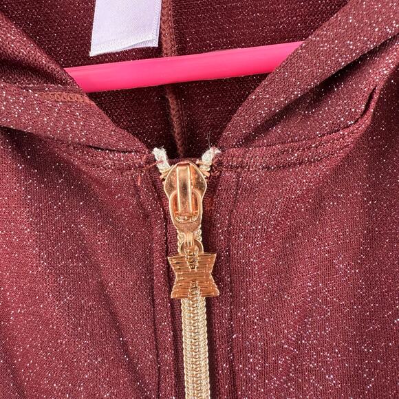 Savage X Fenty Jumpsuit SZ Small Sleep & Shine Hooded Sparkle Loungewear Onesie - Picture 12 of 16